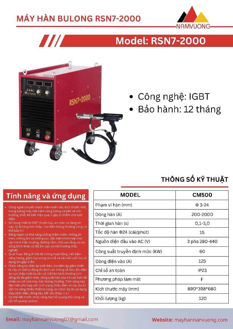 Máy hàn bu lông