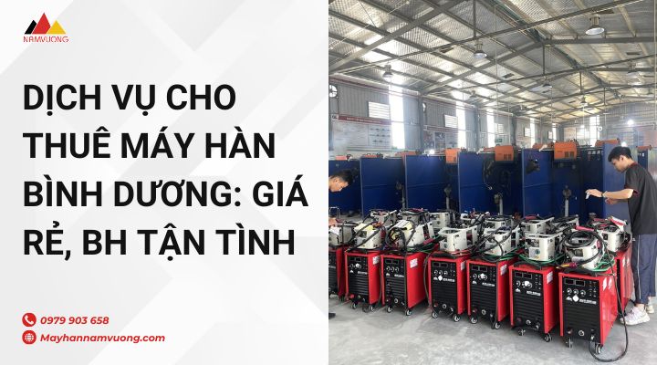 Dịch vụ cho thuê máy hàn Bình Dương: Giá rẻ, BH tận tình