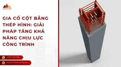 Gia cố cột bằng thép hình