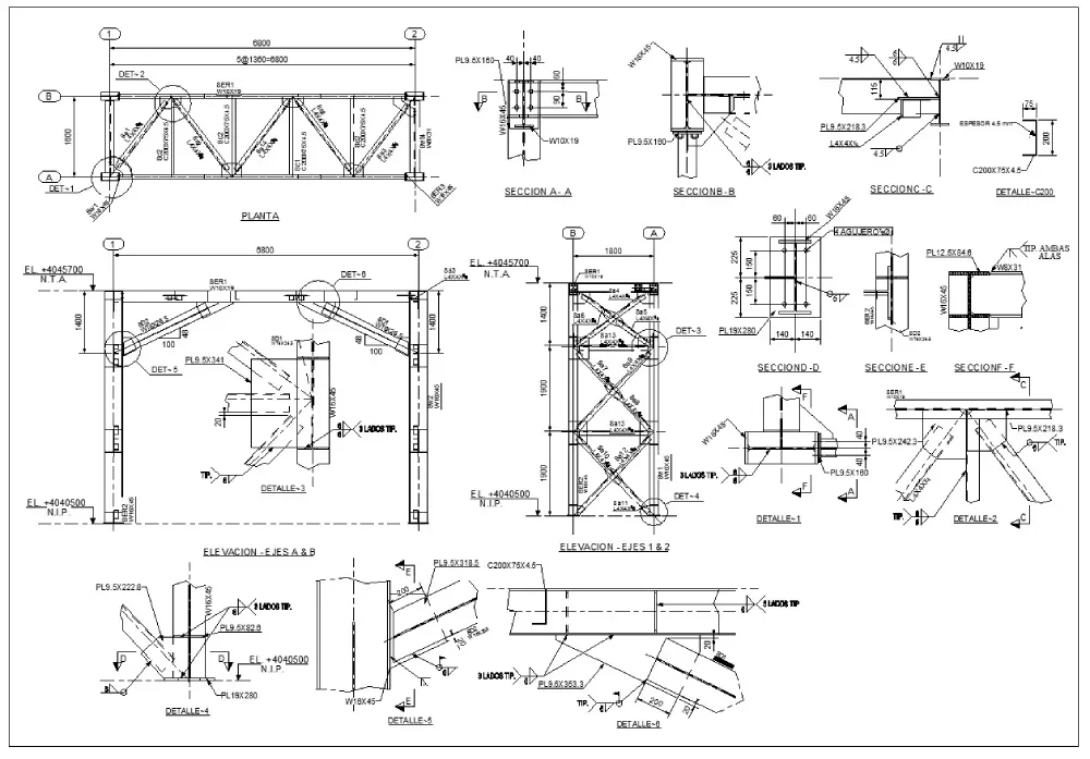 Lưu ý khi đọc ký hiệu bản vẽ kết cấu thép