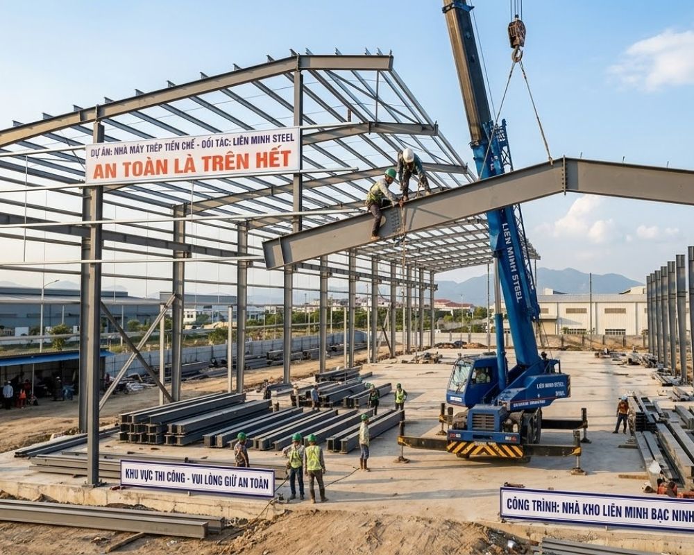 Quy trình thiết kế và thi công nhà thép tiền chế