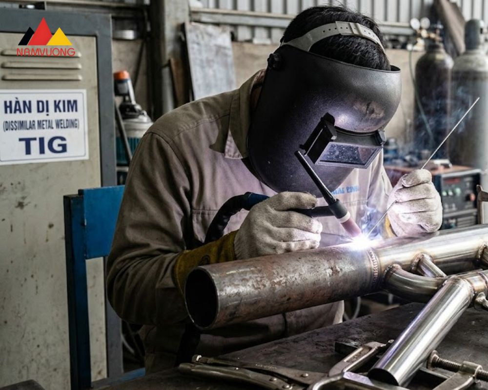 Phương pháp hàn sắt với inox phù hợp
